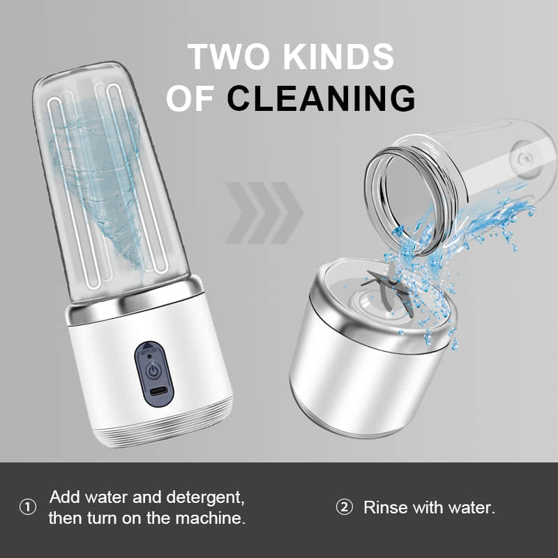 Kitchen white mini USB electric two-cup 6-Blade Juicer BDL001