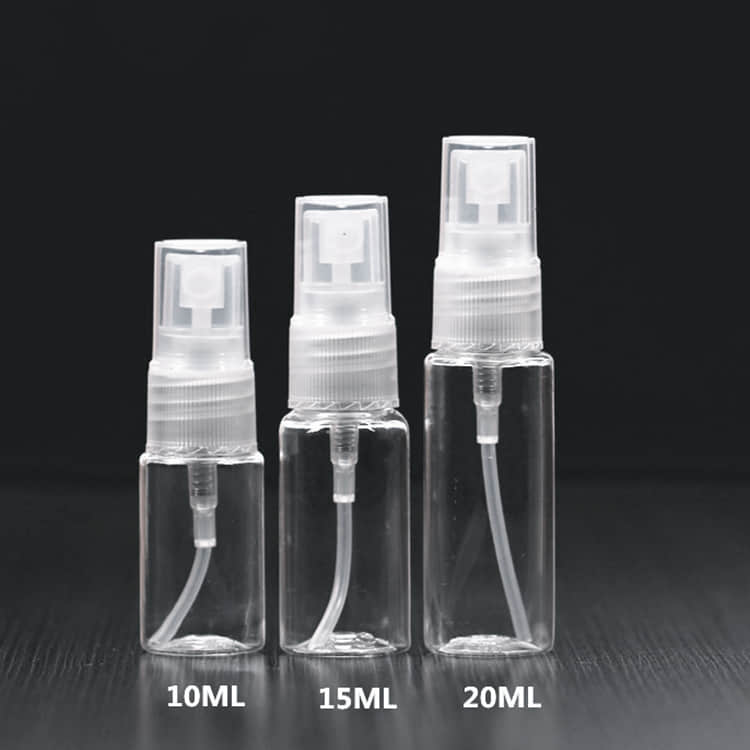 empty 30ml 50ml 100ml 120ml 150ml clear PET plastic spray bottle