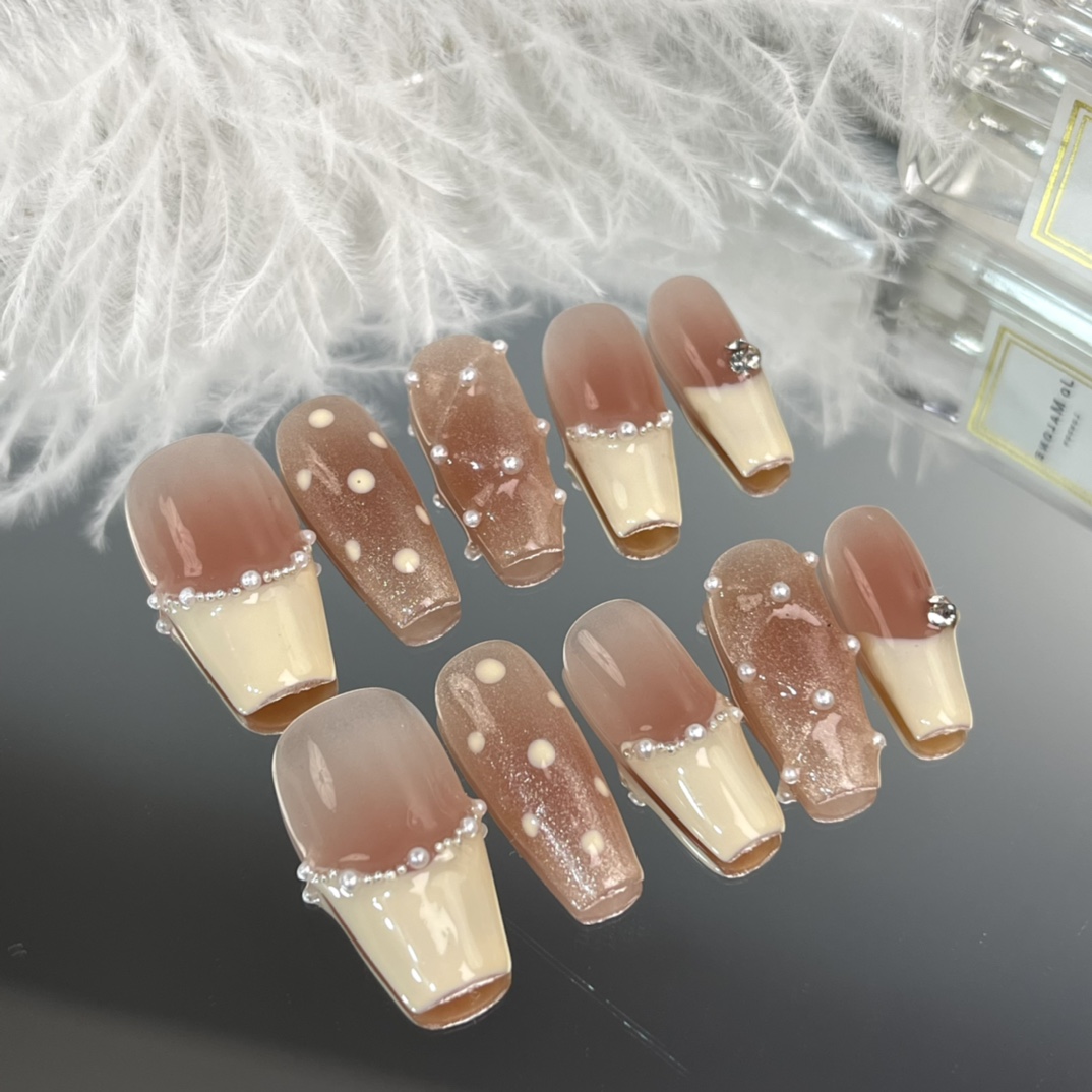 2.4cm Easy application Removable Handmade False nails wholesale number 442