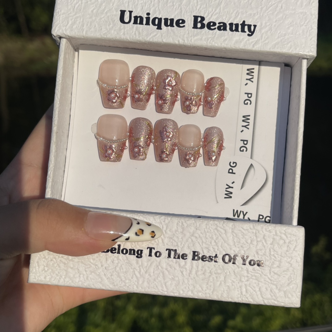 2cm Elegant Minimalist Trendy Vibrant colors False nails 451