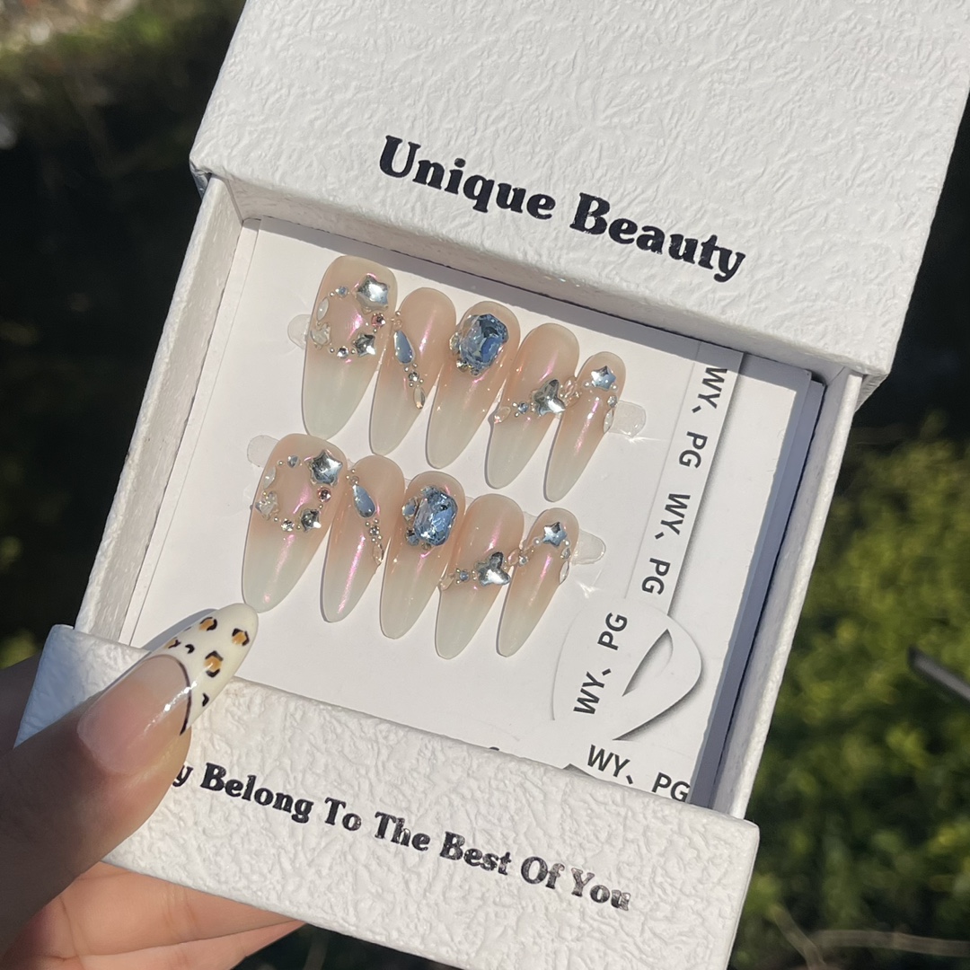 3cm DIY Nail Kits Personalized Fake Nails for Teens and Fashion Enthusiasts number 460