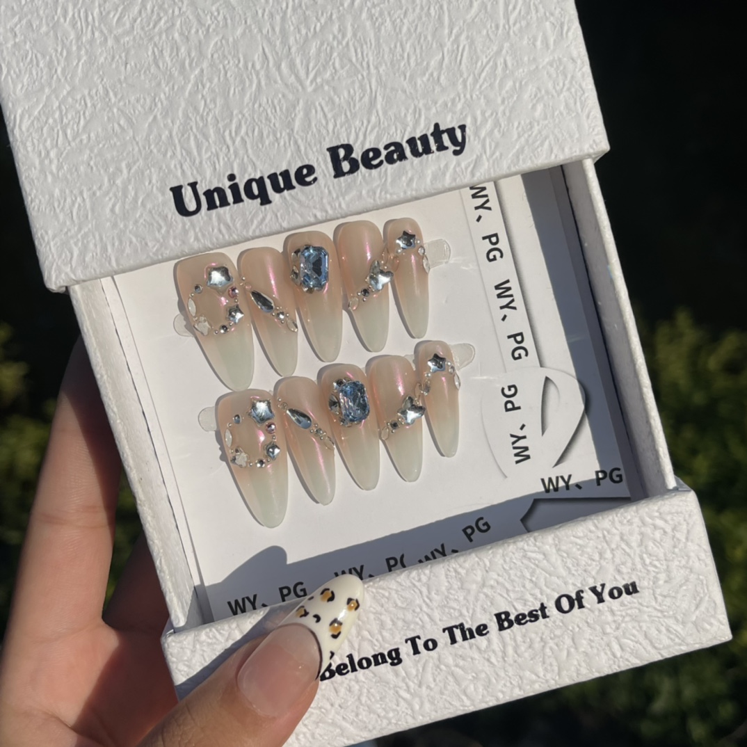 3cm DIY Nail Kits Personalized Fake Nails for Teens and Fashion Enthusiasts number 460