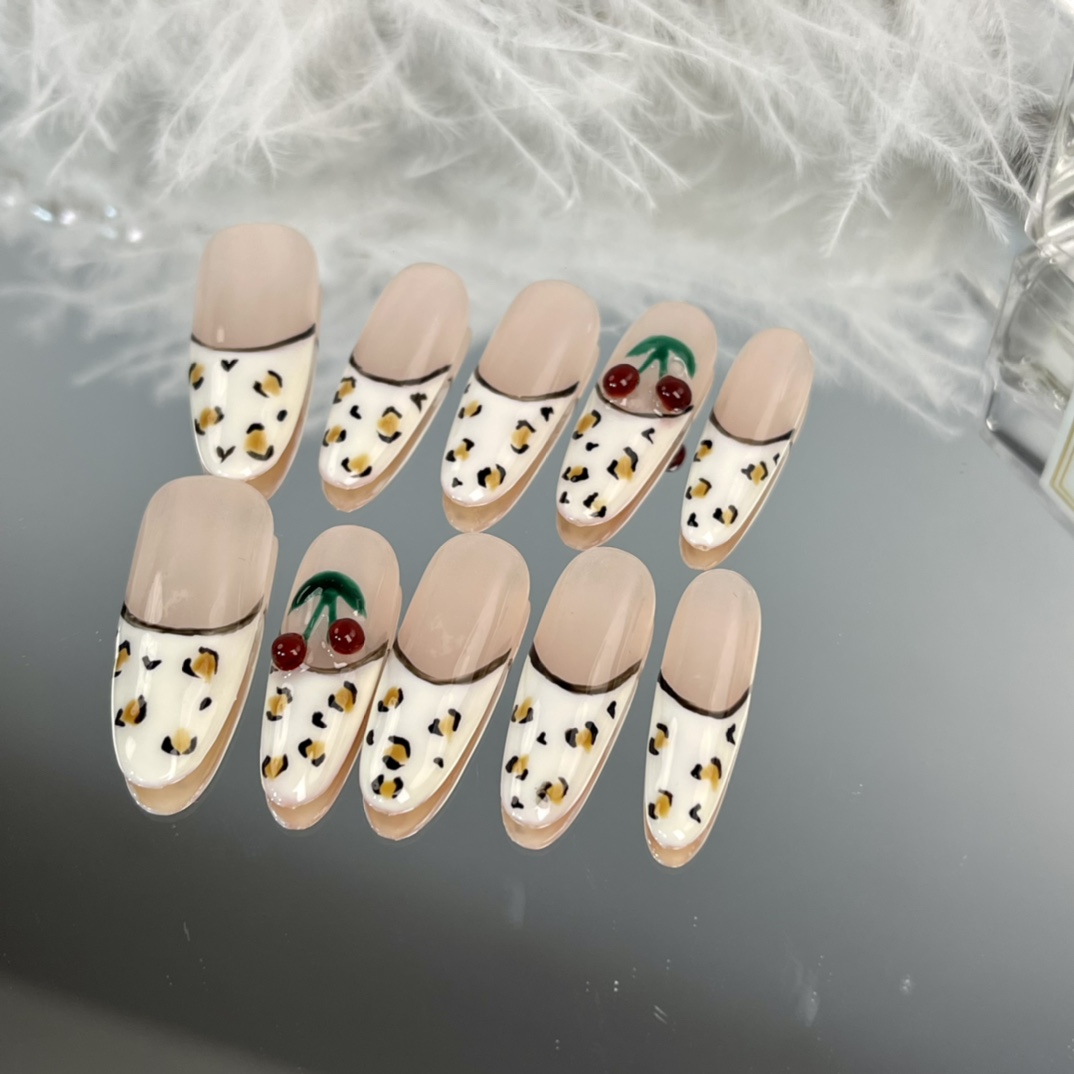 3cm Long Lasting Waterproof Fake Nails with Glitter and Holographic Options number 461