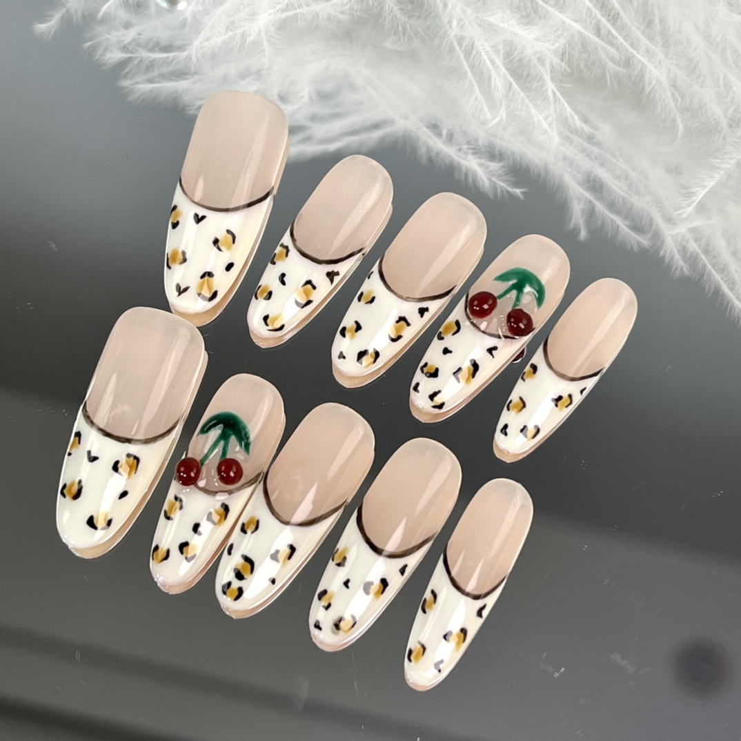 3cm Long Lasting Waterproof Fake Nails with Glitter and Holographic Options number 461