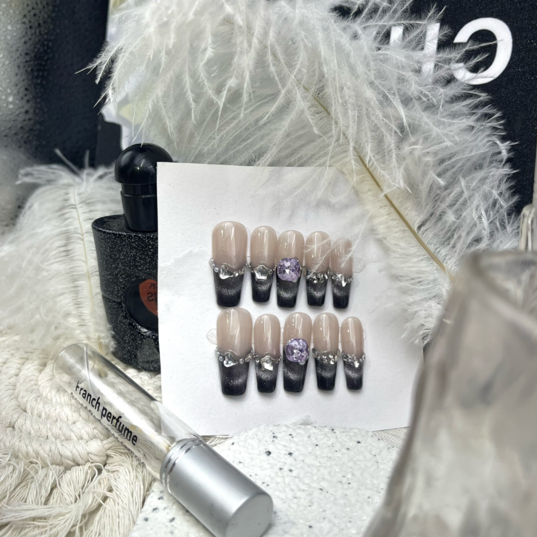 3cm Best Reusable Press On Nails for Daily and Party Use number 428