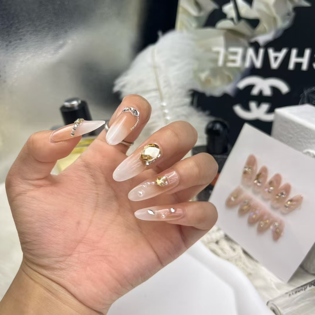 3cm Affordable Customizable Press On Nails with Unique Trendy Designs number 441