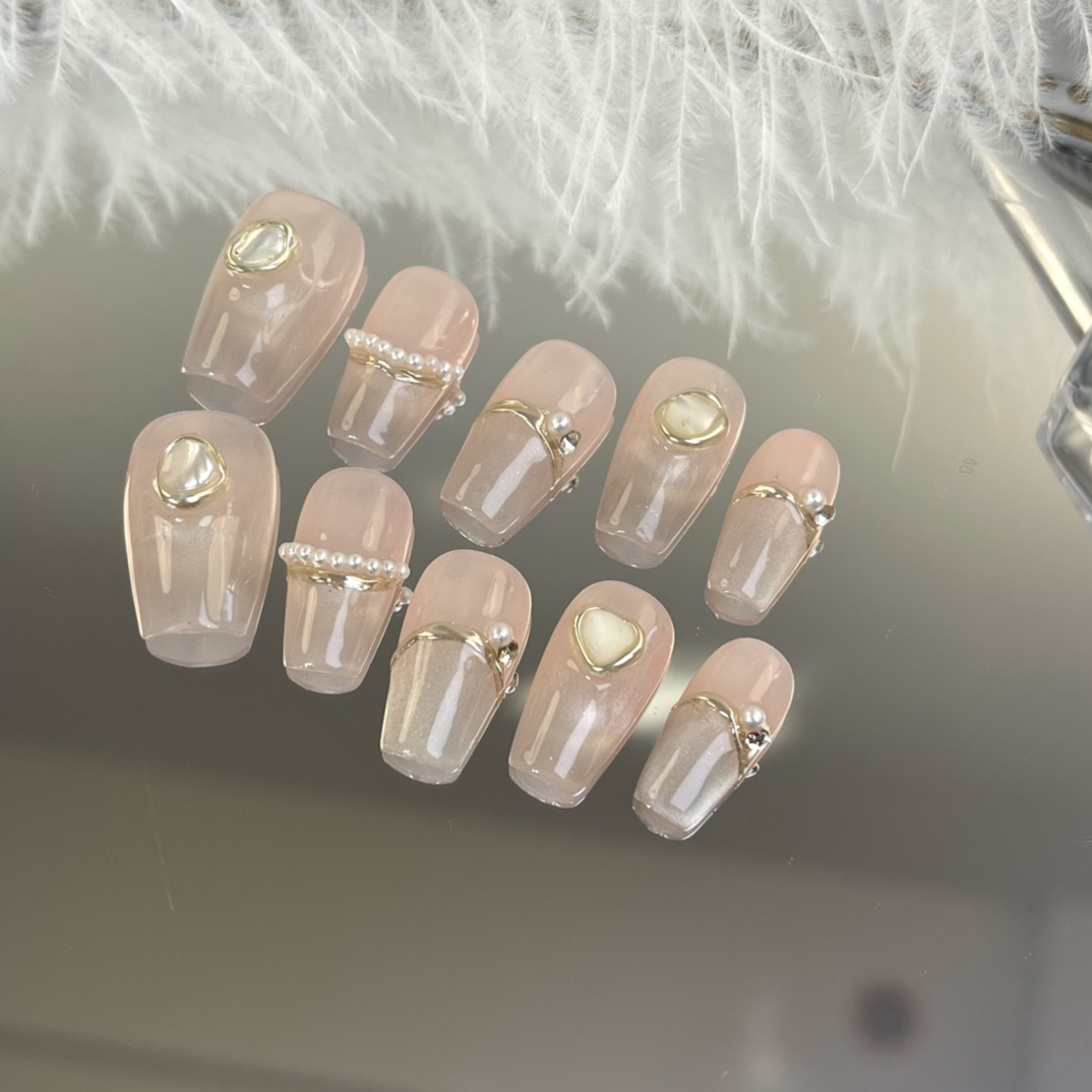 2cm Holographic and Chrome Press On Nails for a Stunning Statement 445