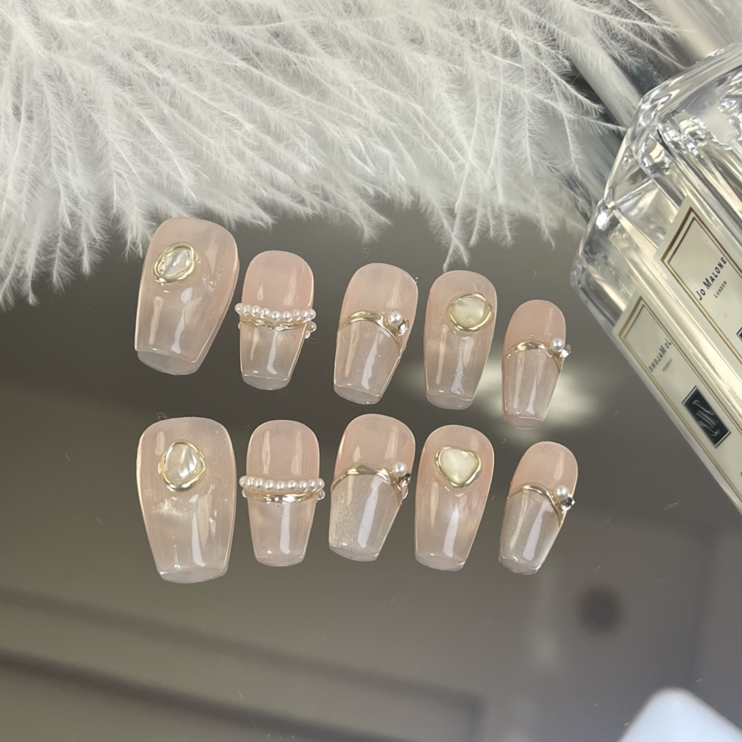 2cm Holographic and Chrome Press On Nails for a Stunning Statement 445
