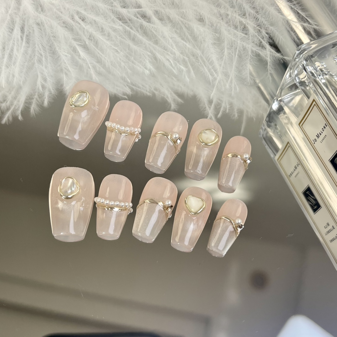 2cm Holographic and Chrome Press On Nails for a Stunning Statement 445