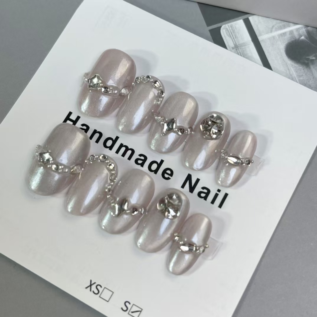 1.6cm Minimalist Design Press On Nails for Office and Formal Wear number 484