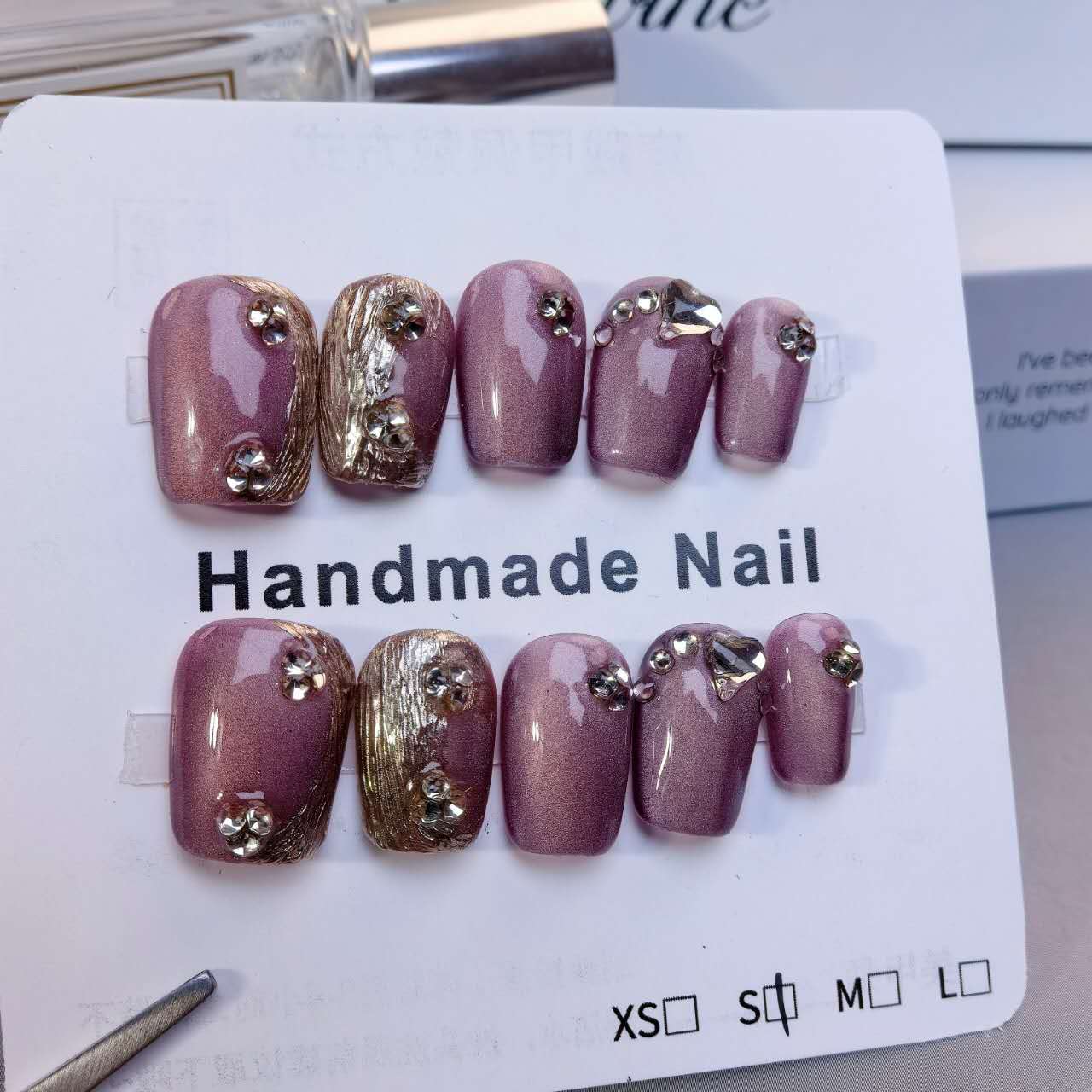 Ombre and Glitter False nails for Birthdays and Party Celebrations