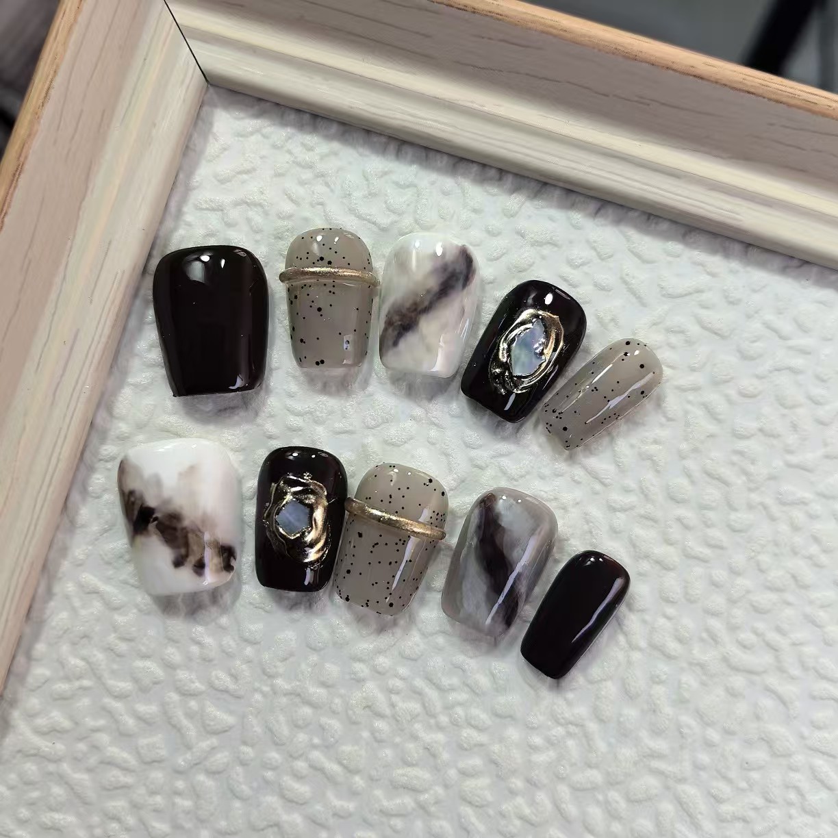 1.6cm Durable Lightweight False nails for Long Lasting Professional Look number 495