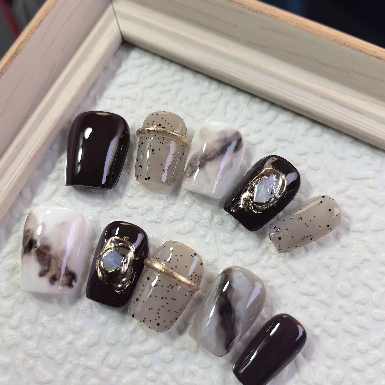 1.6cm Durable Lightweight False nails for Long Lasting Professional Look number 495