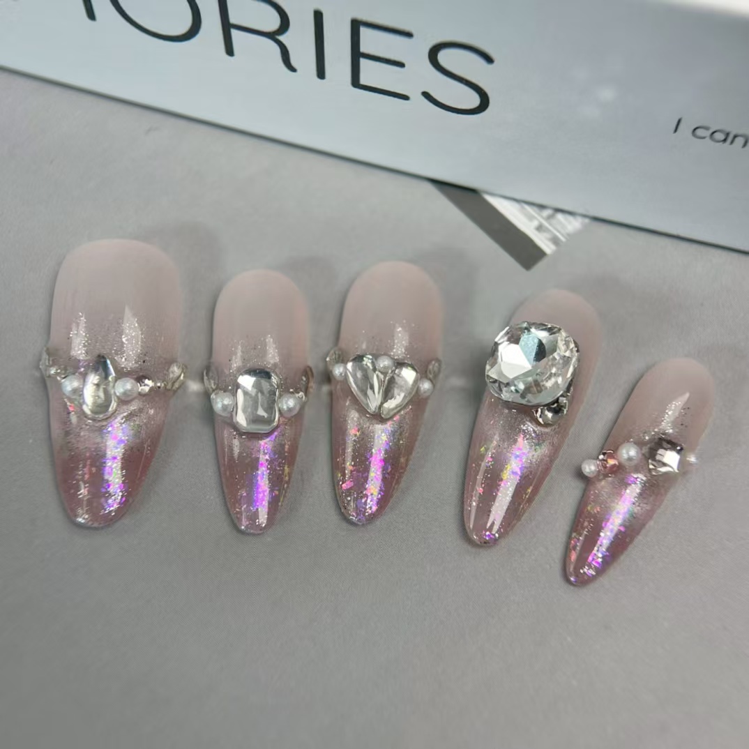 2.5cm Custom Sized Press On Nails for Comfortable Fit and Natural Style number 473