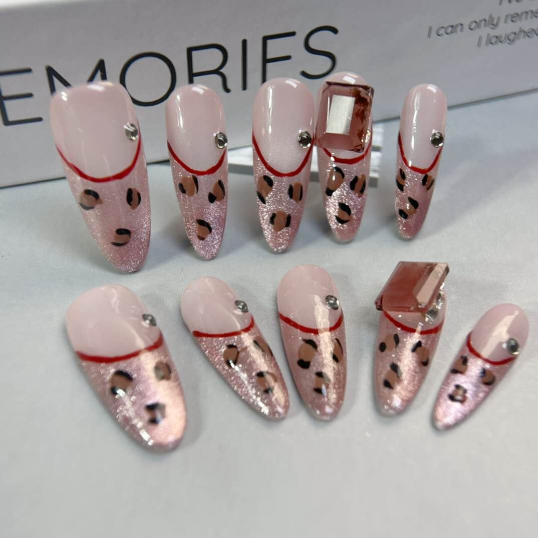 3cm Long Lasting Waterproof False nails for Summer Beach or Pool Parties number 482