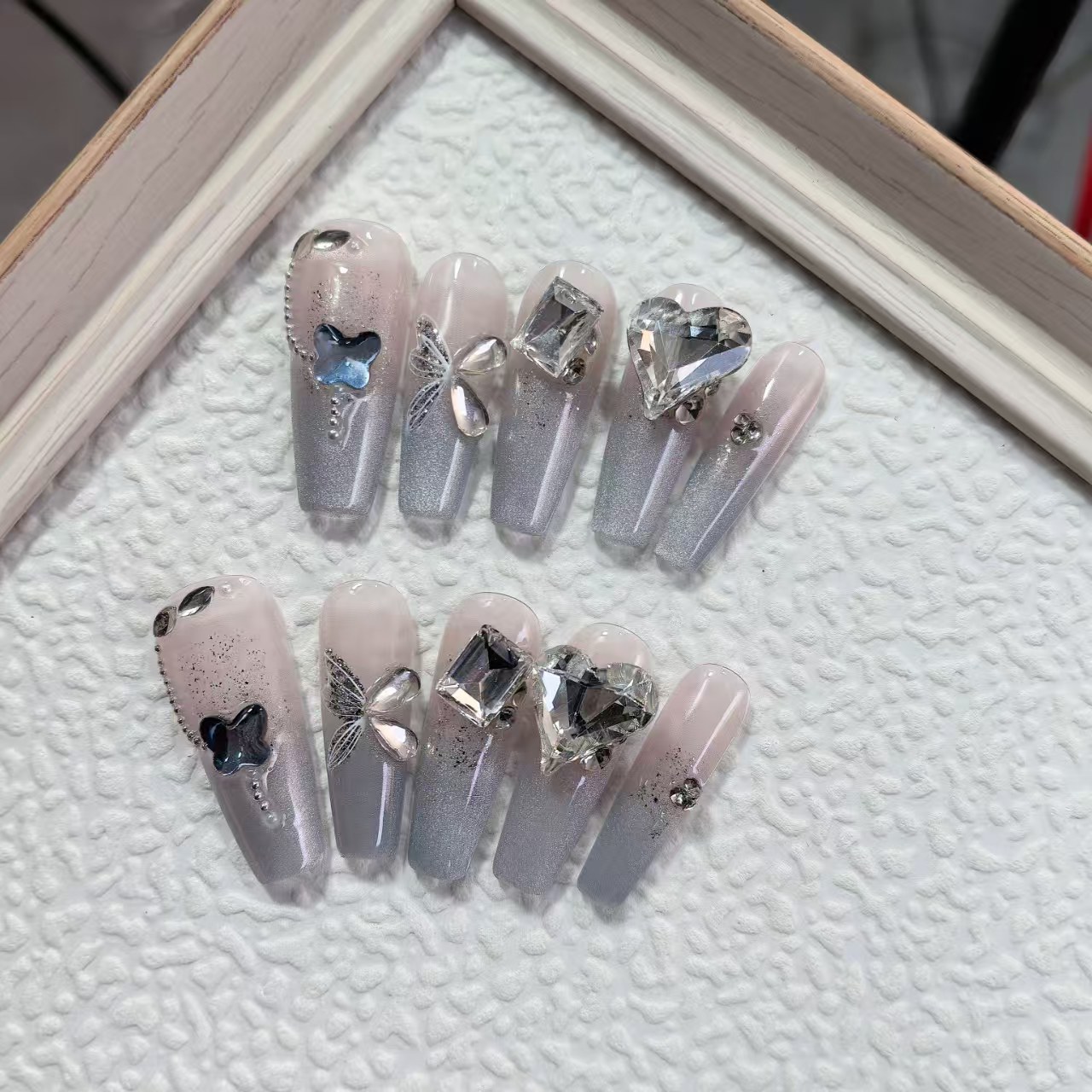 3cm Pinterest Trending Press On Nails for Weddings and Elegant Events number 487