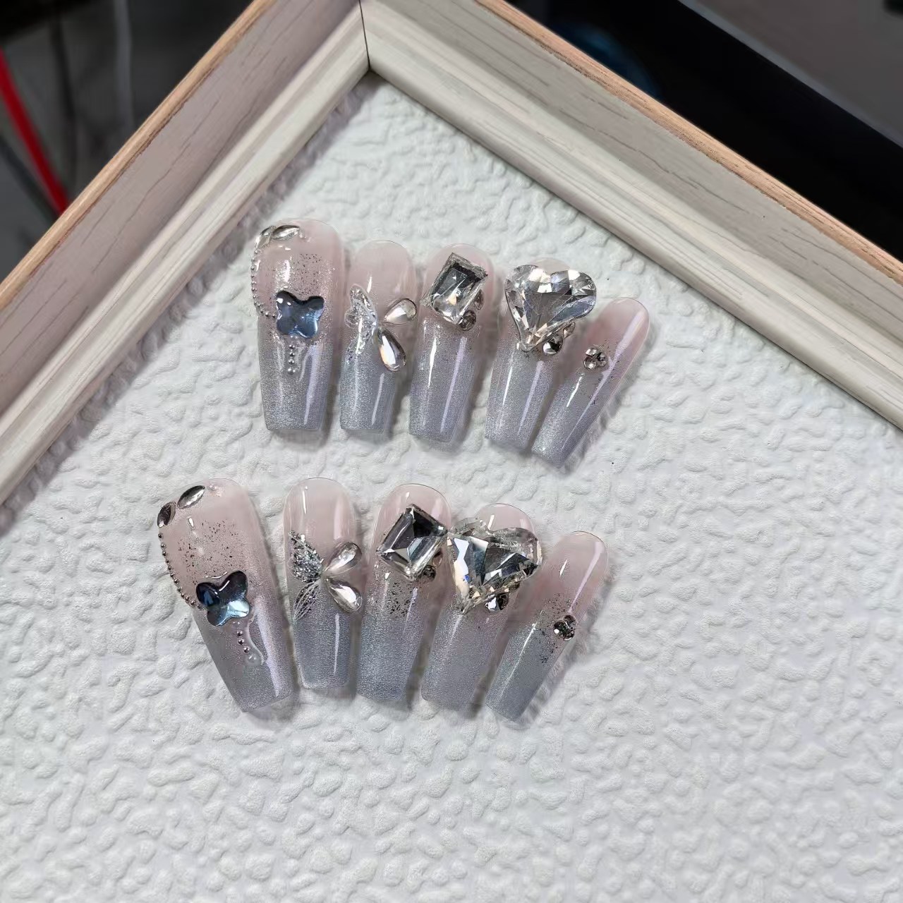 3cm Pinterest Trending Press On Nails for Weddings and Elegant Events number 487