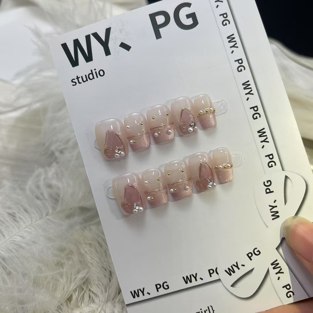 1.6cm Social Media Viral artificial nails for a Trendy and Modern Look number 211