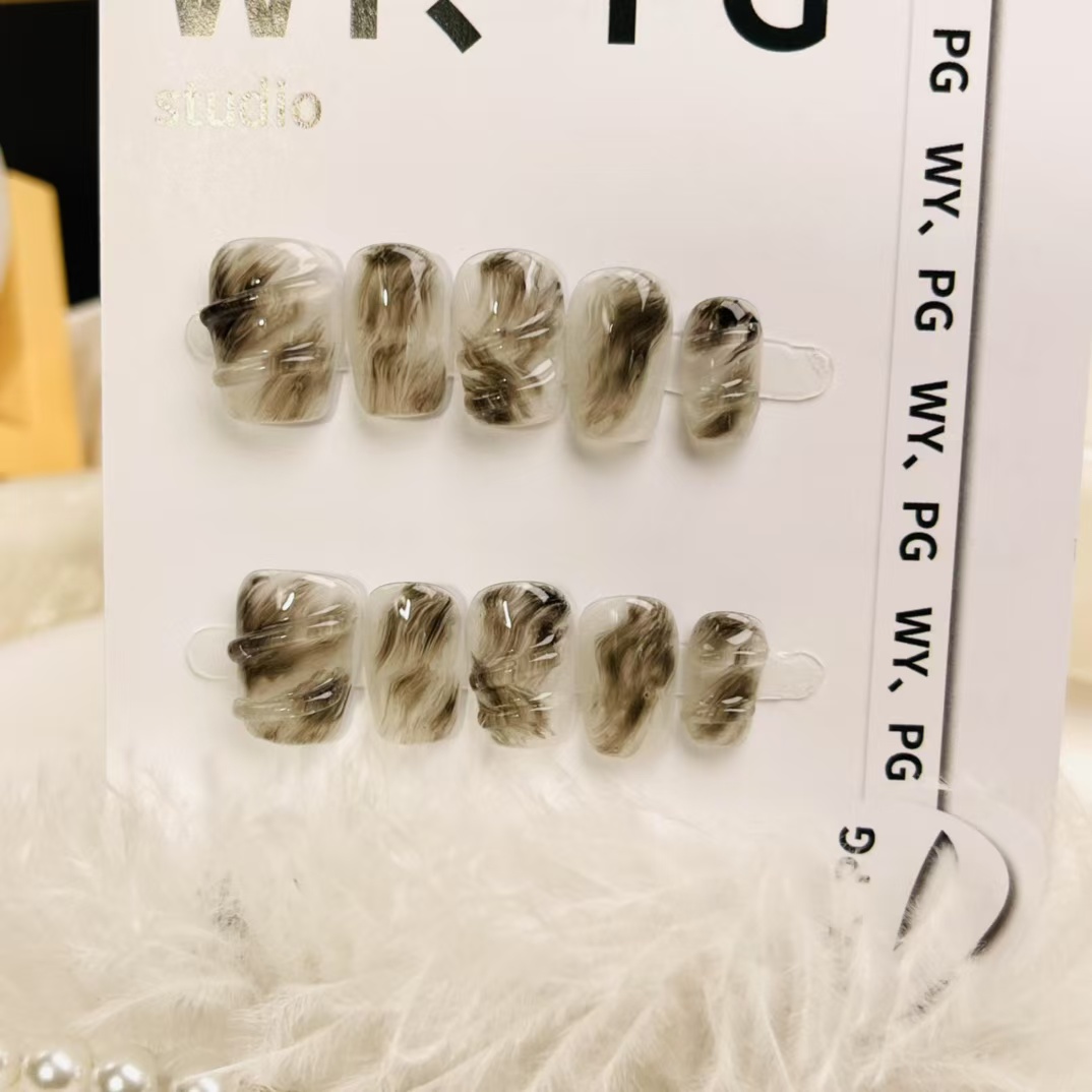 1.6cm YouTube Recommended DIY press on nail for Easy Home Nail Art number 329