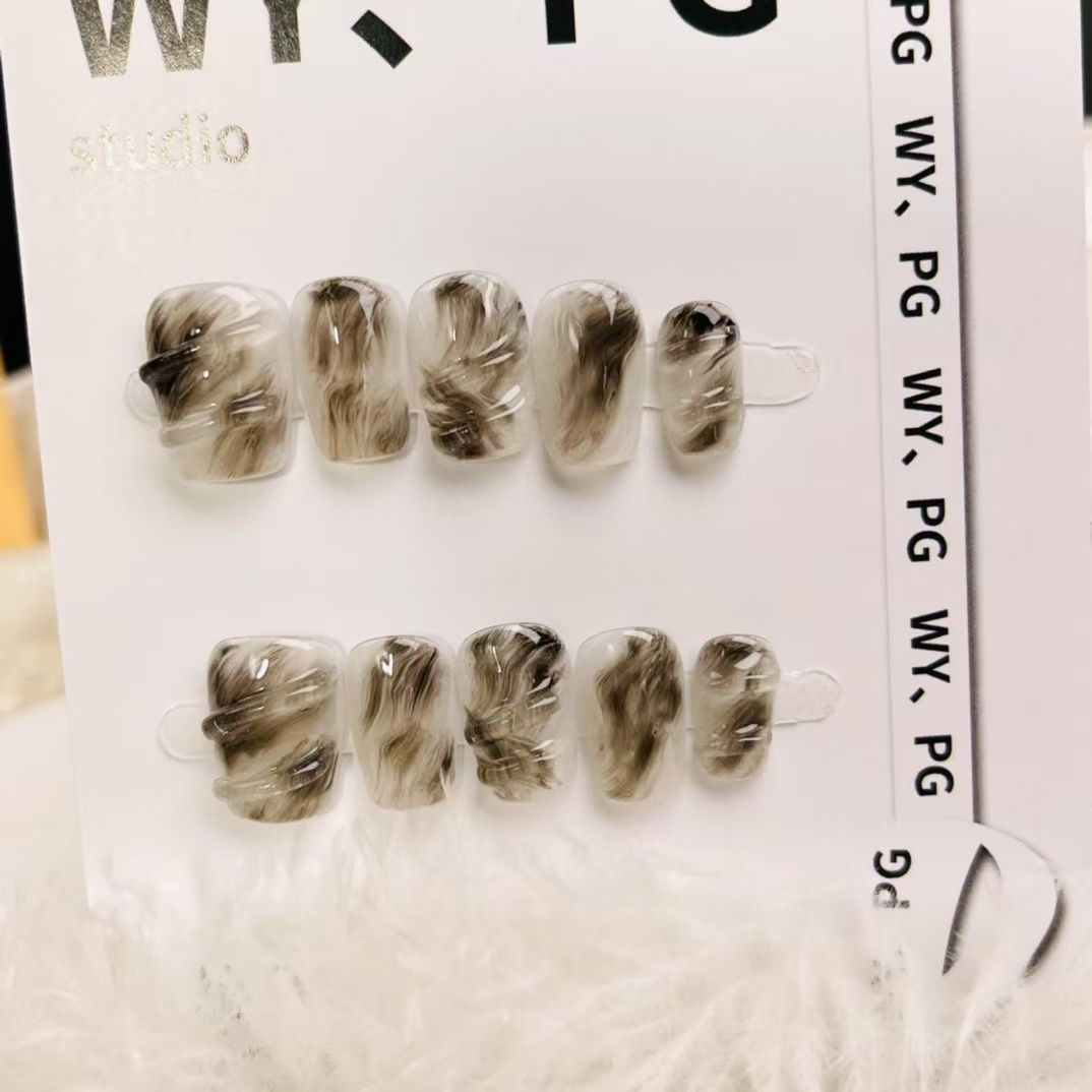 1.6cm YouTube Recommended DIY press on nail for Easy Home Nail Art number 329