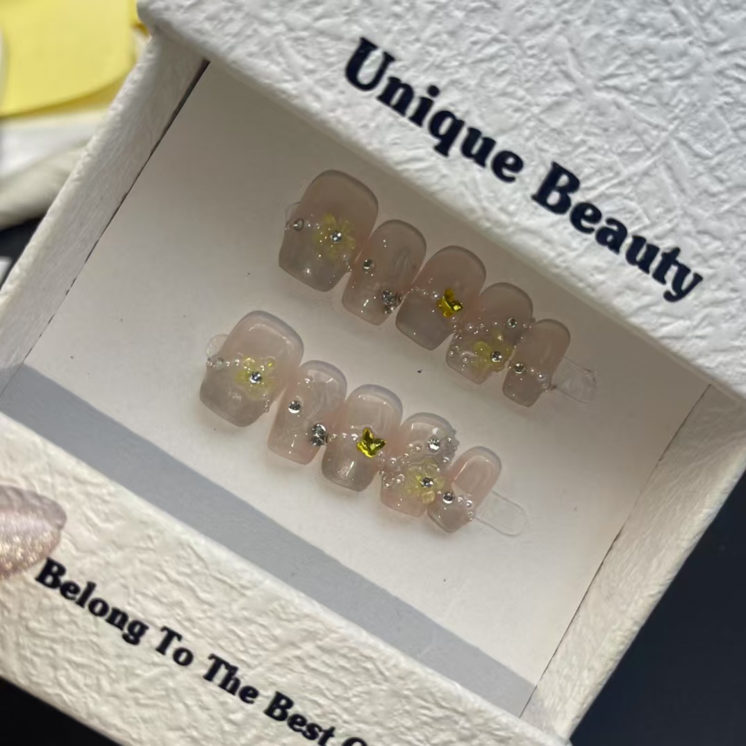 1.6cm Affordable Press on Nails for Social Media Challenges and Beauty Tutorials number 419