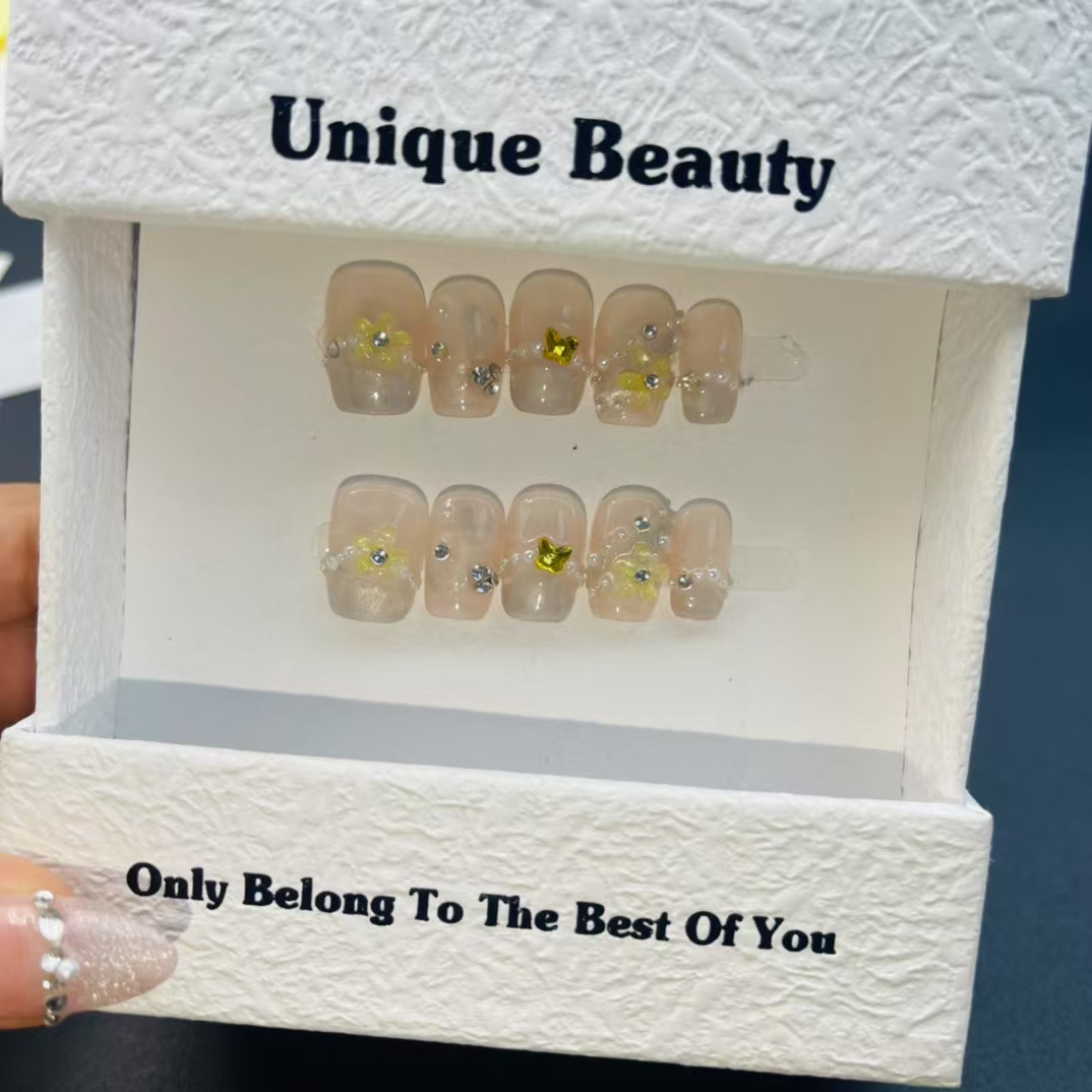 1.6cm Affordable Press on Nails for Social Media Challenges and Beauty Tutorials number 419