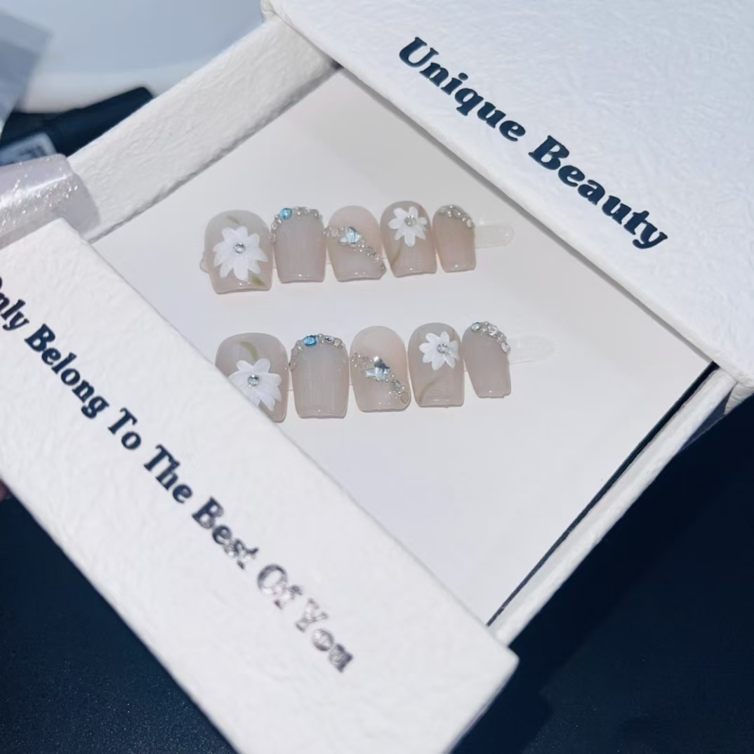 1.6cm Instagram Popular Nude press on Nails for Subtle and Sophisticated Aesthetics number 430