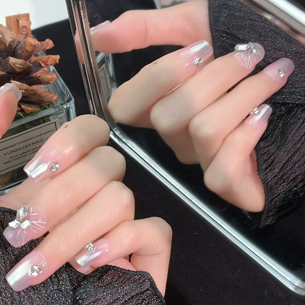 1.6cm Long Lasting Nail Art Designs artificial nails for Parties and Everyday Wear number 370