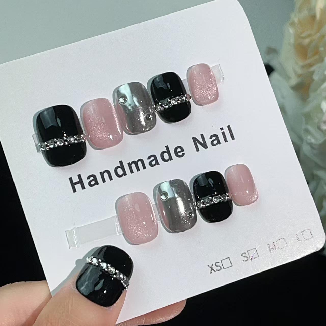1.6cm Affordable and Reusable press on Nails with High Quality Professional Finish number 374