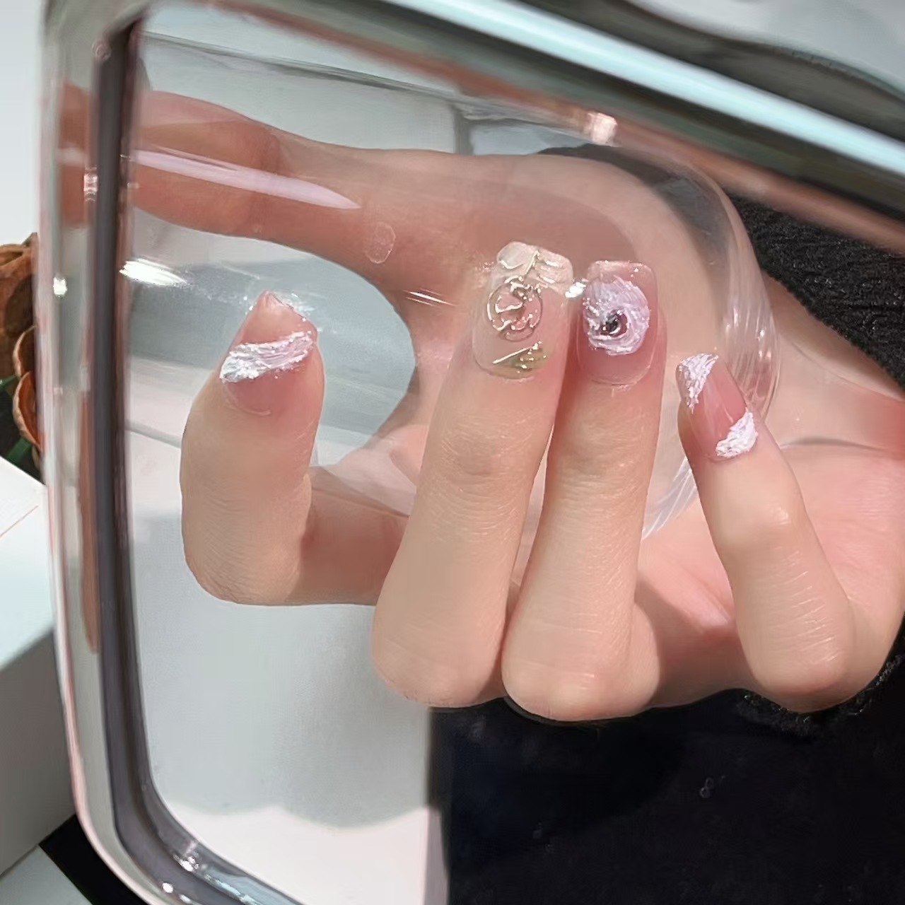 1.6cm Custom Sized artificial nails Designed for Comfort and Natural Appearance number 378