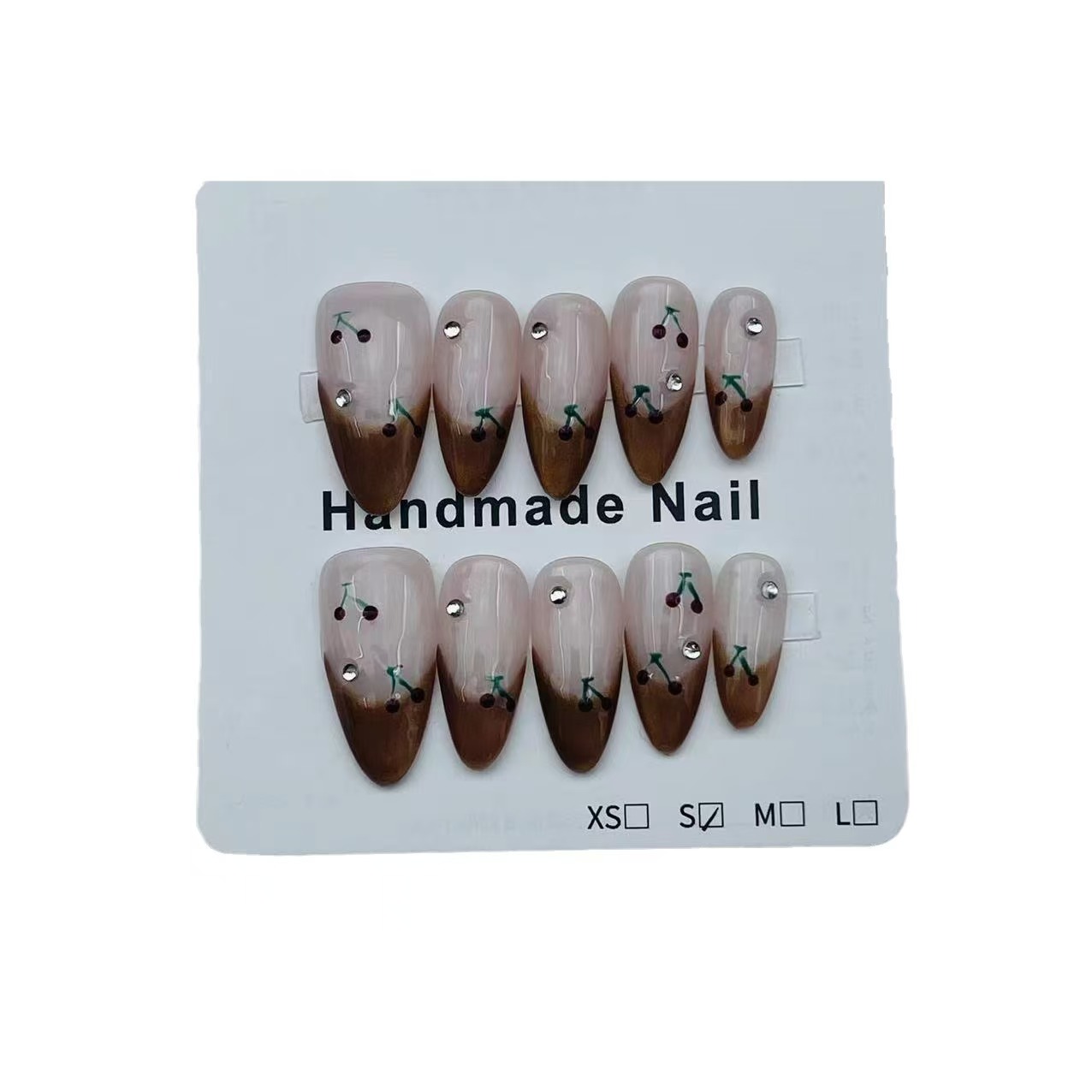 2.5cm Artistic press on Nail Designs with Holographic and Metallic Chrome Options number 402