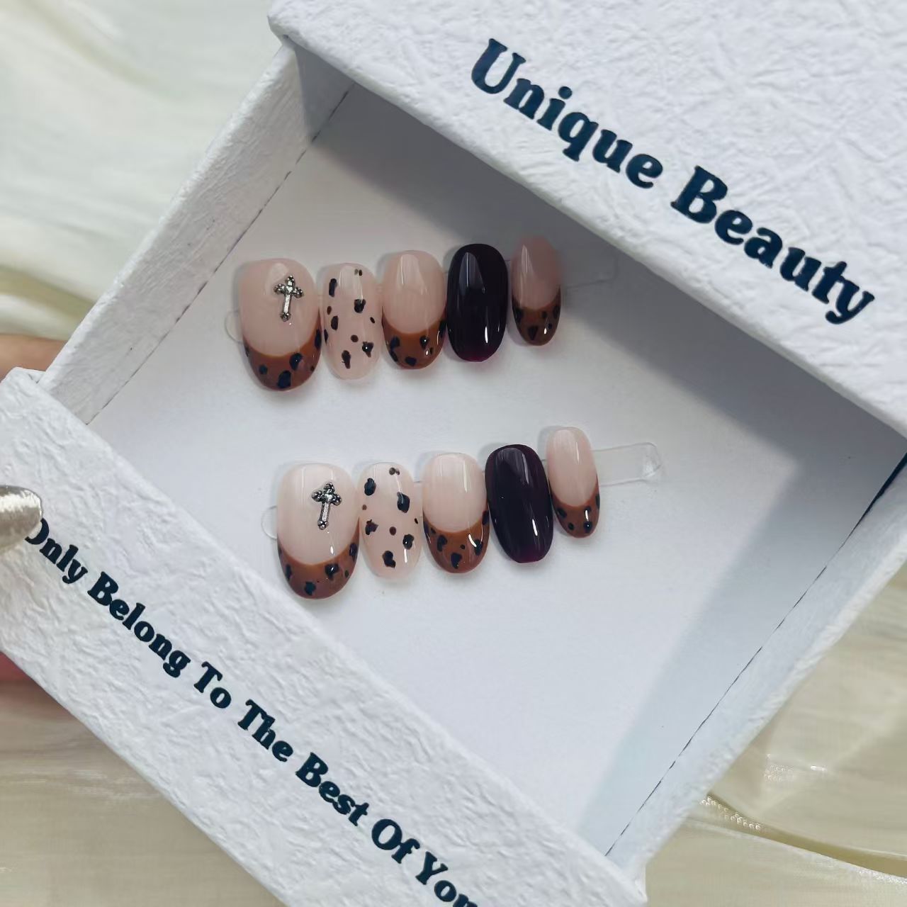 2cm Bold Matte press on Nails for Women Looking for Trendy Minimalist Style number 403