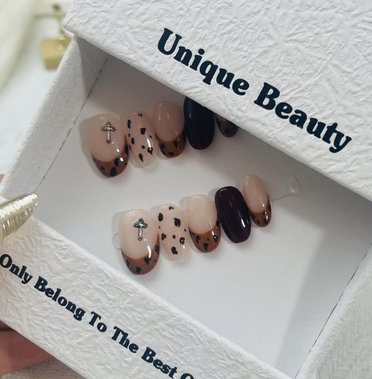 2cm Bold Matte press on Nails for Women Looking for Trendy Minimalist Style number 403