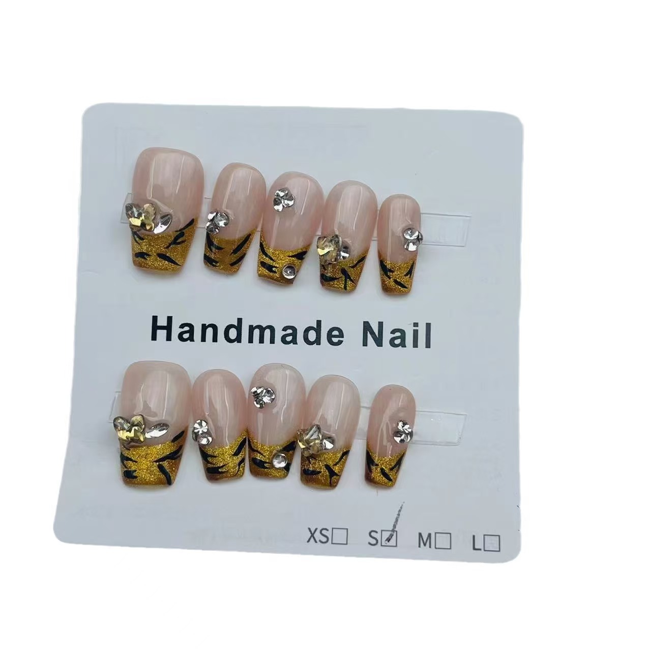2cm Easy to Apply Pre Glued Nails False nails for Busy Professionals and Students number 405