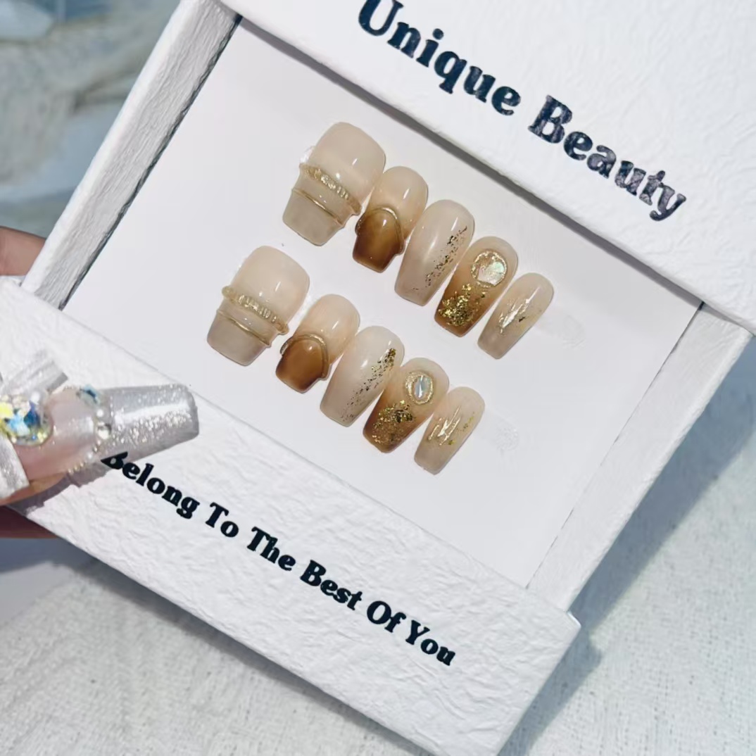 2cm French Style press on Nails for Timeless Elegance and Versatile Use number 408