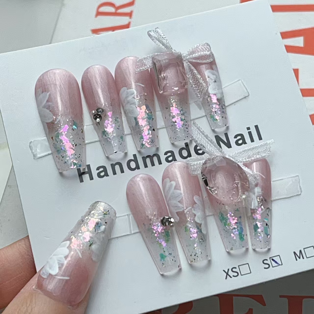 3cm Customizable Ombre Fake False Nails for a Unique and Stylish Statement number 371