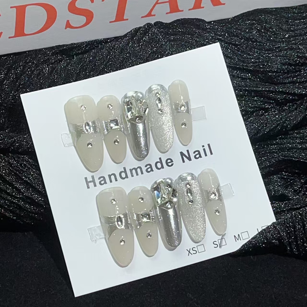 3cm Elegant Glitter press on Nails for Proms Weddings and Other Special Occasions number 372