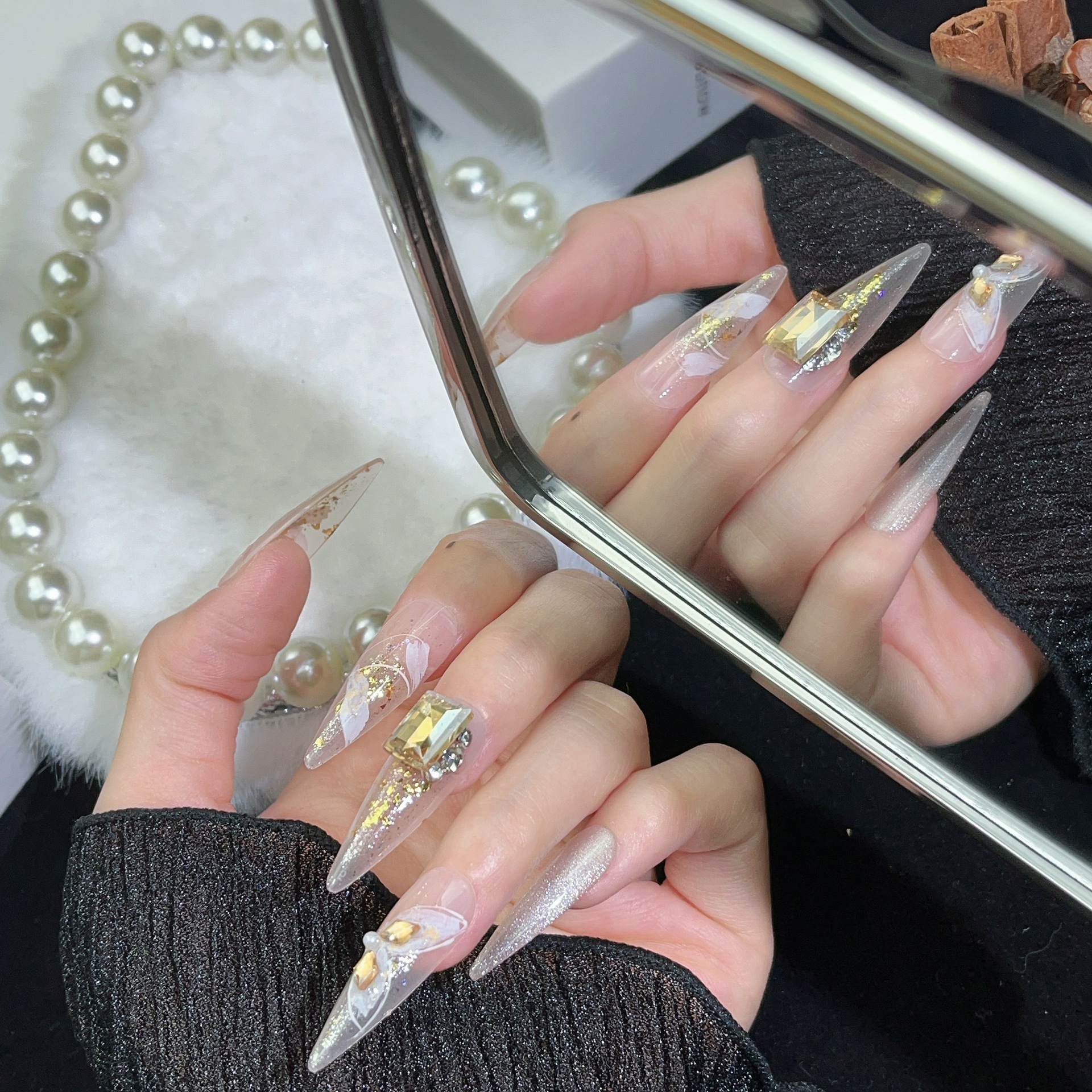 3cm Long Lasting press on Nails Designed for Style and Comfort Combined number 377