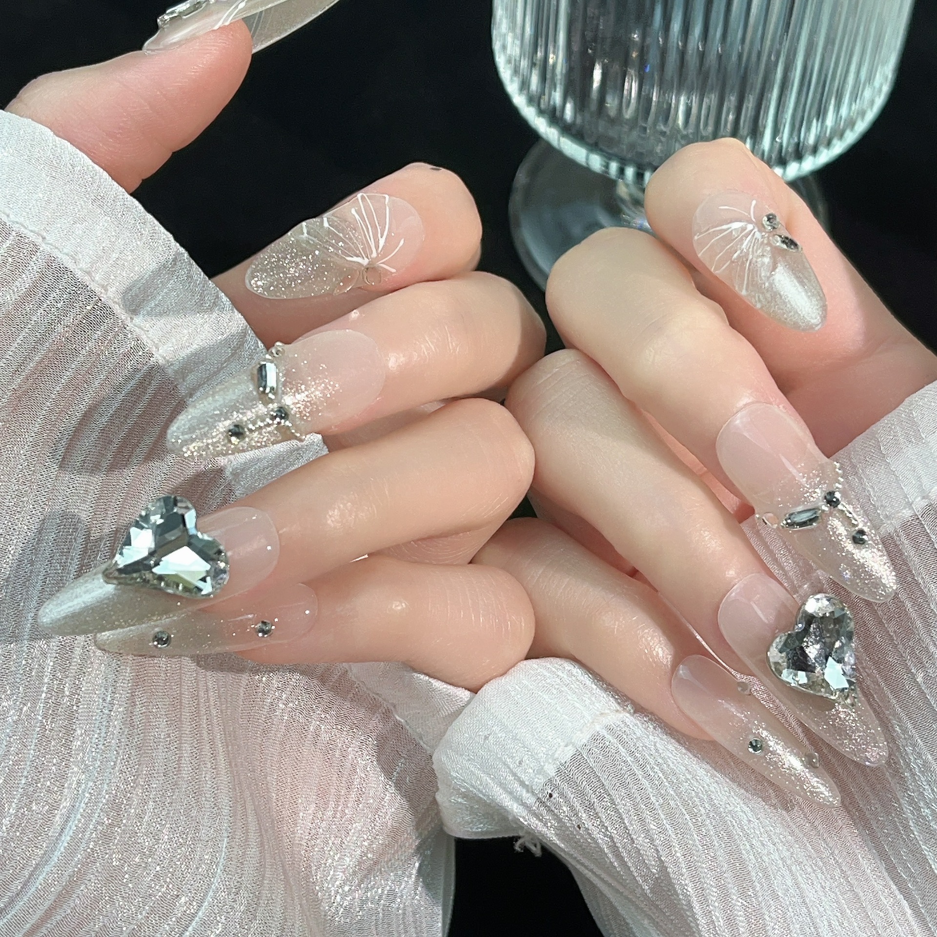 3cm Vegan Friendly press on Nails with Bright and Vibrant Summer Color Options number 381