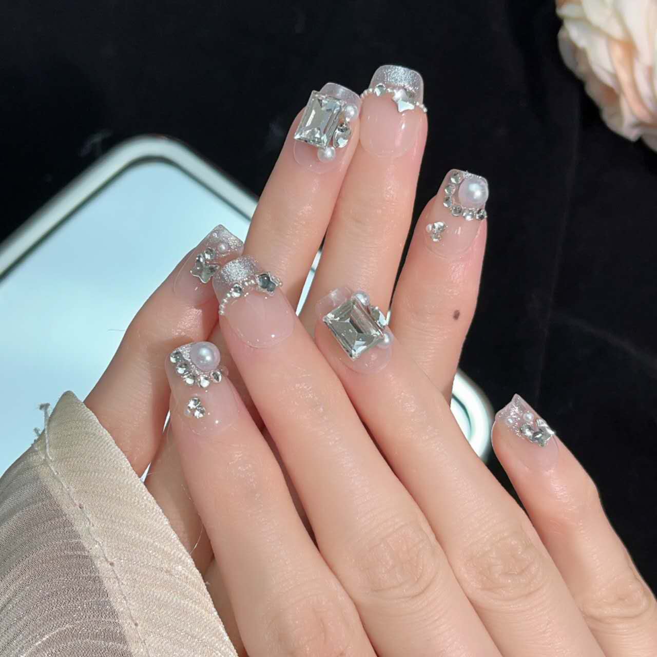 1.6cm Reusable Press On Nails Effortless At Home Manicures number 333