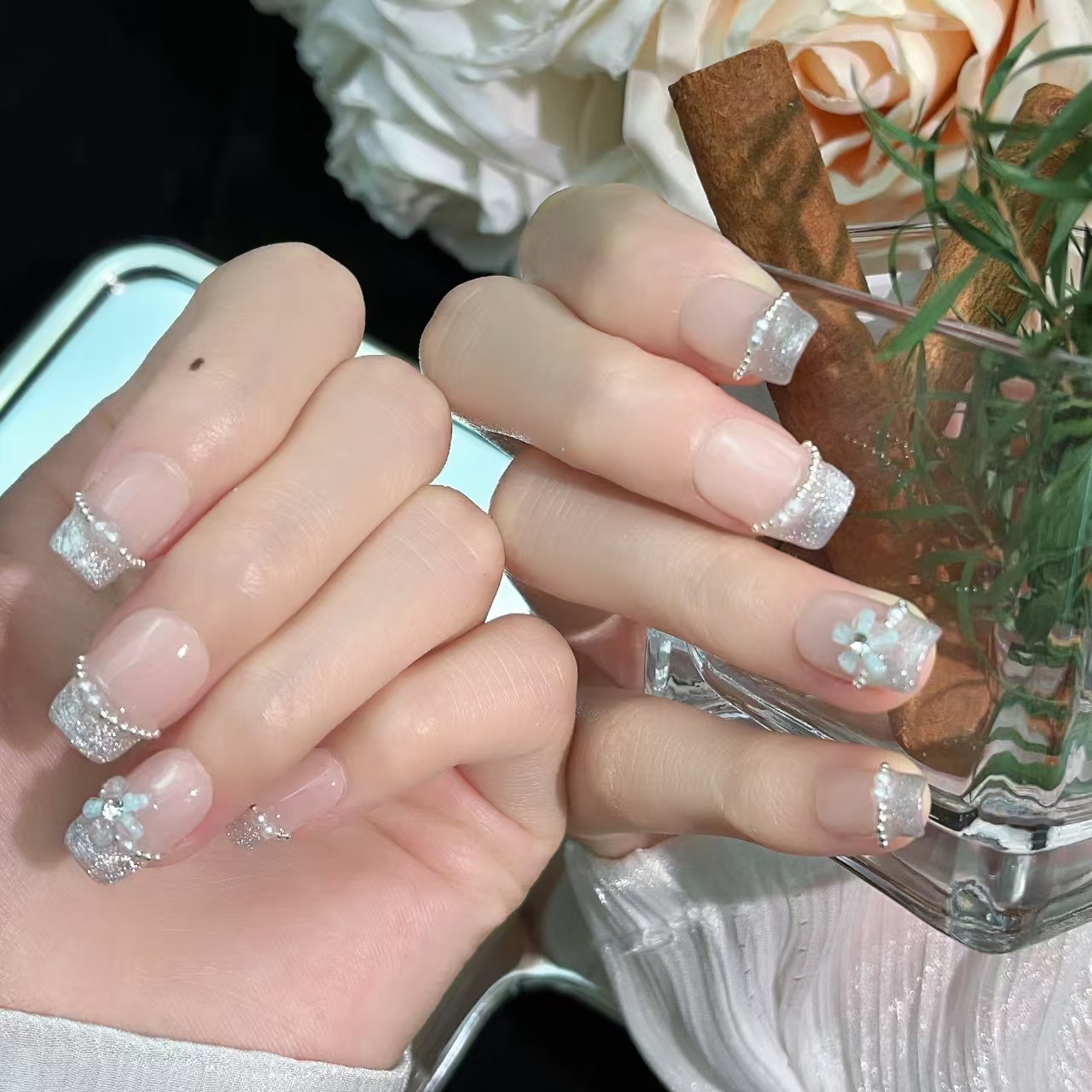 1.6cm Eco Friendly Press On Nails Made with Sustainable Materials number 349