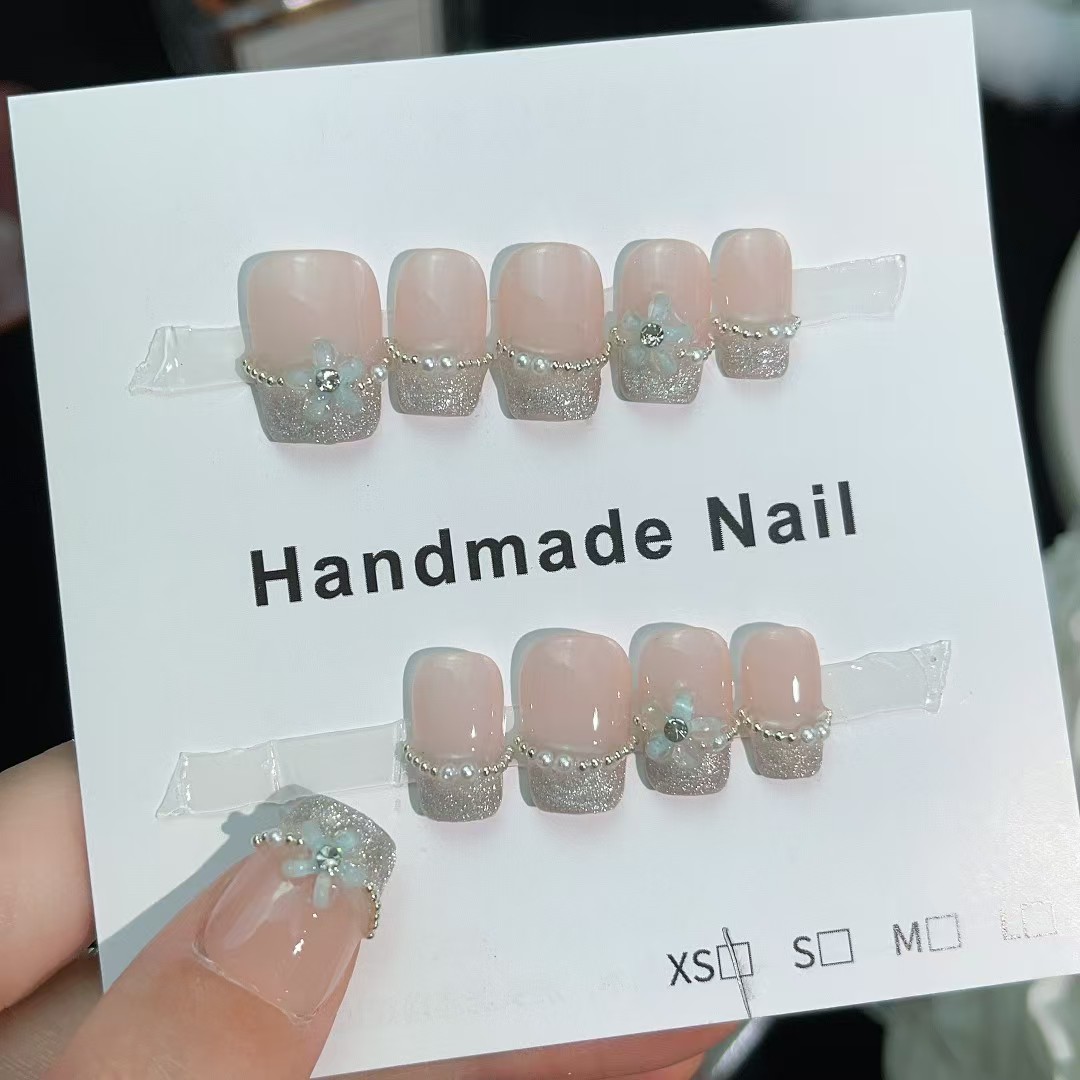 1.6cm Eco Friendly Press On Nails Made with Sustainable Materials number 349