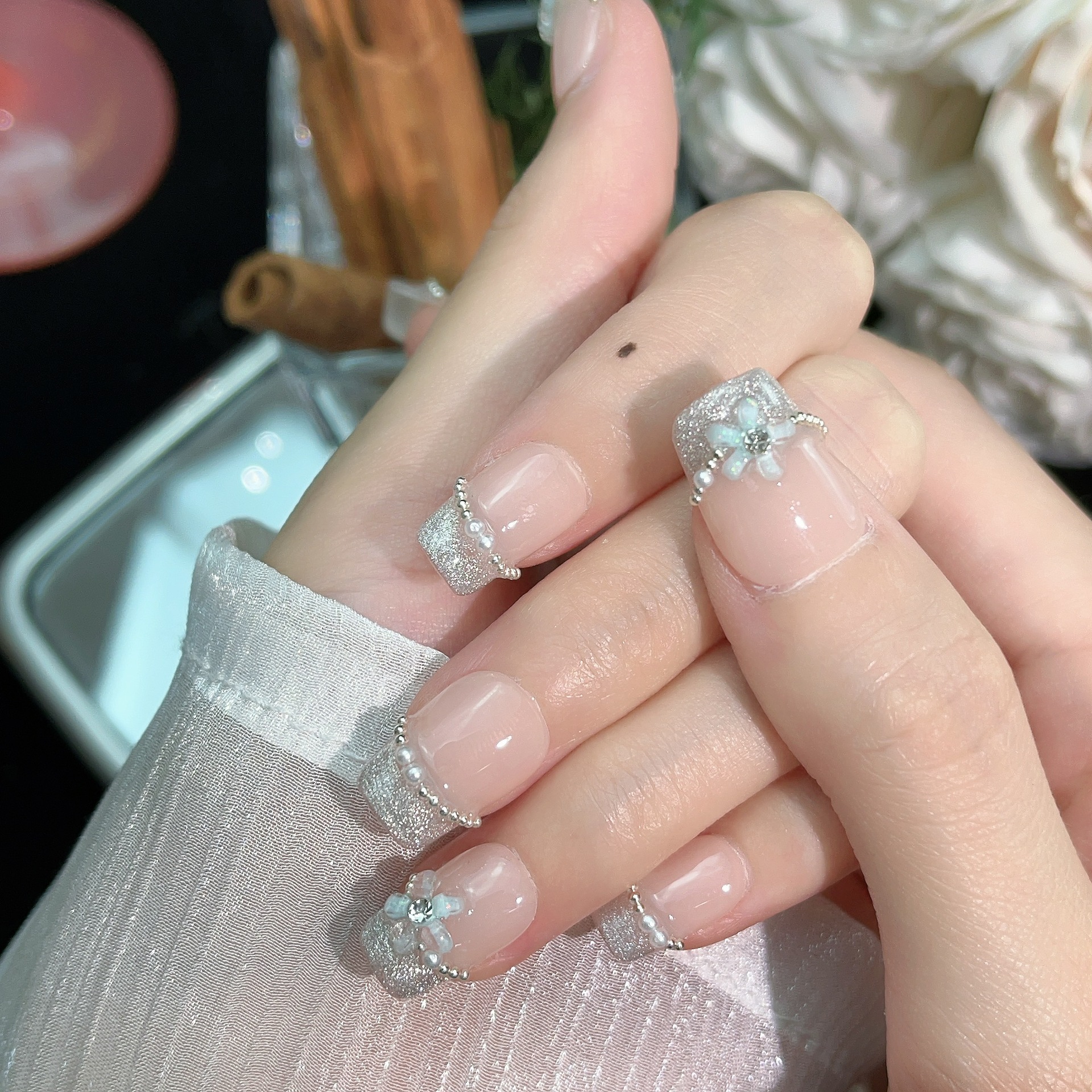 1.6cm Eco Friendly Press On Nails Made with Sustainable Materials number 349