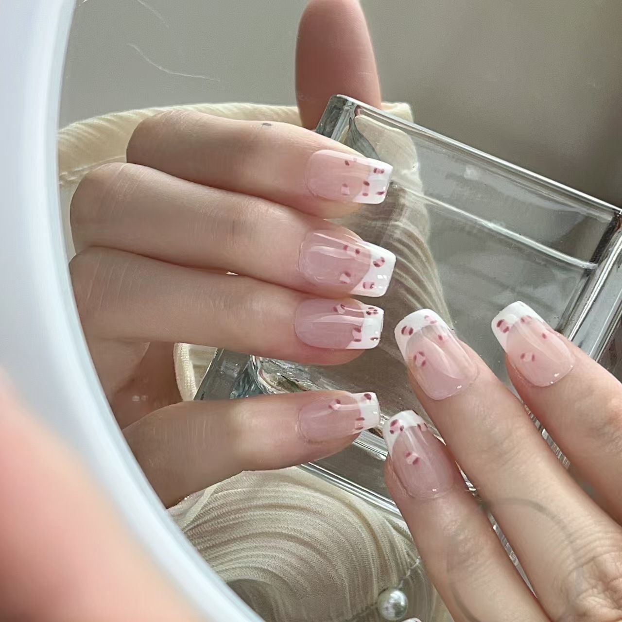 1.6cm Matte Finish Press On Nails Instagram nail trends number 356