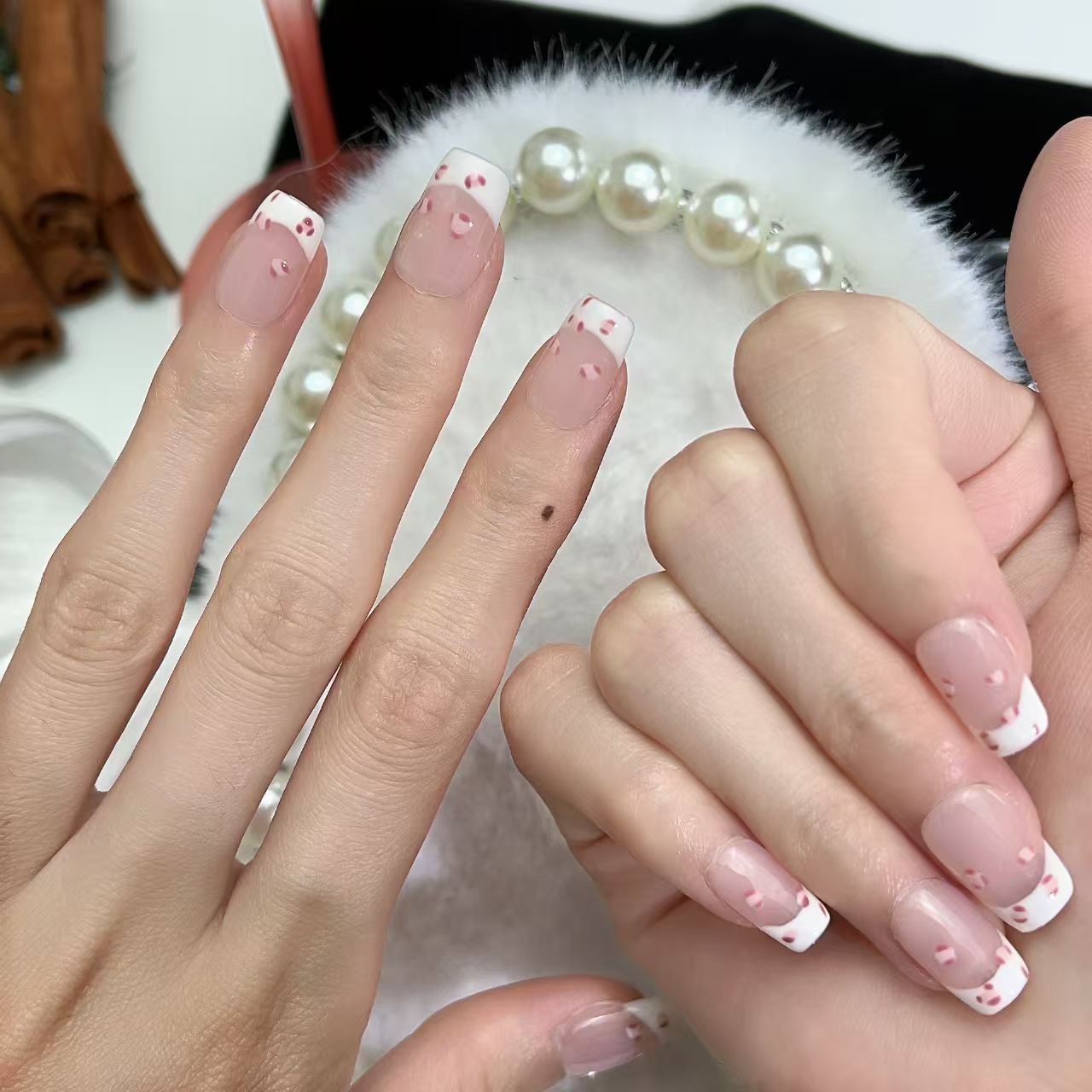 1.6cm Matte Finish Press On Nails Instagram nail trends number 356