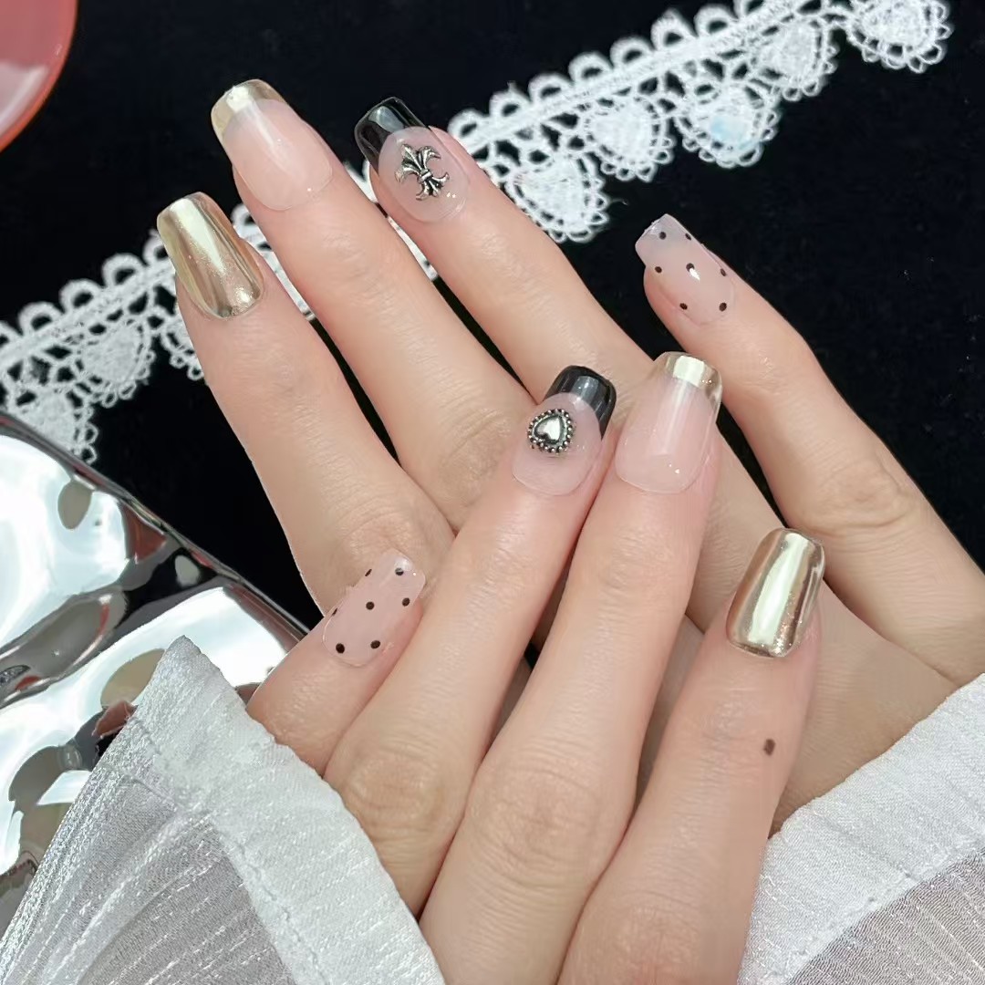 1.6cm Holographic Press On Nails – Shine Bright Anytime number 357