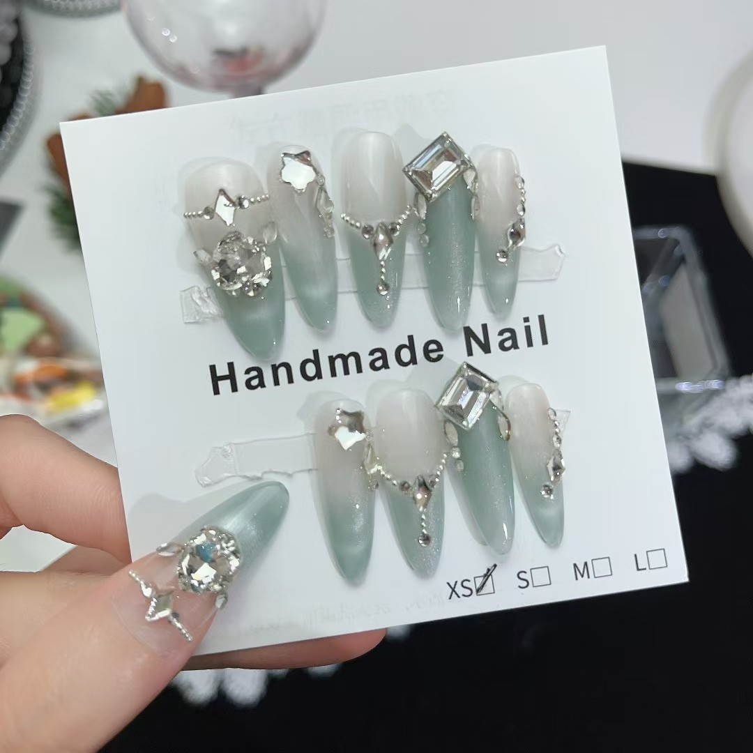 3cm Long Press On Nails in Vibrant Colors for Standout Style number 330