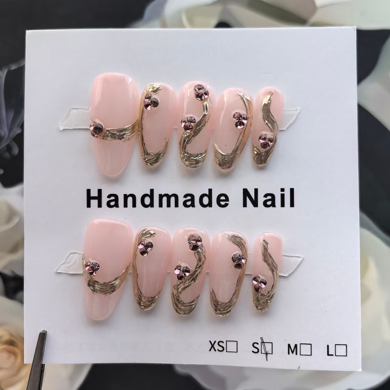 3cm Easy to Apply Press On Nails – Perfect for Beginners number 366