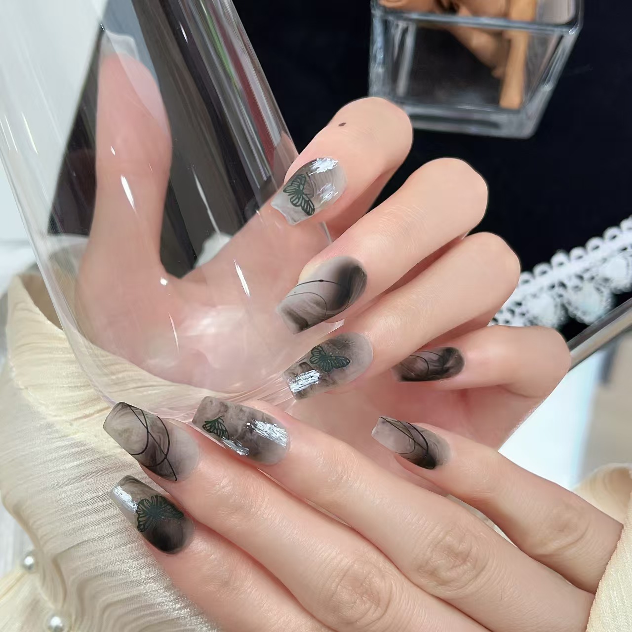 2cm Durable Press On Nails with Strong Long Lasting Adhesion number 340