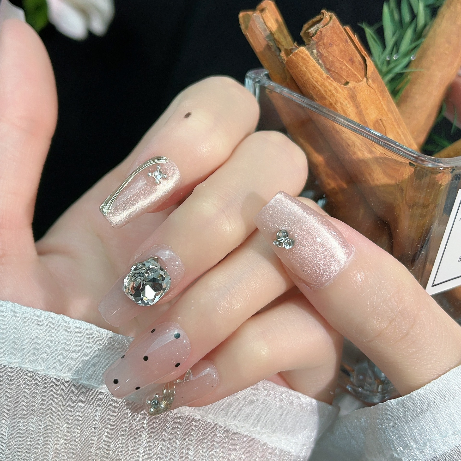 2cm Gel Press On Nails with Flexible and Glossy Finish number 348